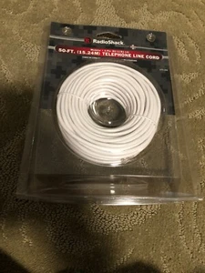 Telephone Line Cord 50ft (RJ-11/RJ-14) #279-345 Radioshack - Picture 1 of 2