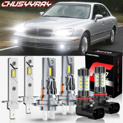 Para Hyundai XG350 2002-2005 6x Combo LED Luz Alta/Baja Faros Antiniebla Bombilla Foto 1 de 4