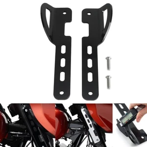 Motorcycle Front Binding Tie-Down Brackets For Harley Road Street Glide 23-2024 - Picture 1 of 9