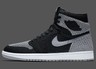 NIKE AIR JORDAN 1 RETRO HIGH FLYKNIT SHADOW BLACK WOLF GREY WHITE 919704-003