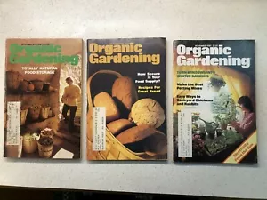 Vintage Organic Gardening Magazines, set of 3, Sept. 1979, Oct. 1980, Nov. 1981 - Picture 1 of 12