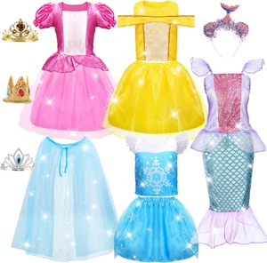Princess Dresses for Girls, Princess Costume for Girls Age 3 4 5 6 7 8, Dress up - Picture 1 of 8