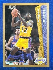 1992-93 Fleer #114 James Worthy Los Angeles Lakers - Picture 1 of 2