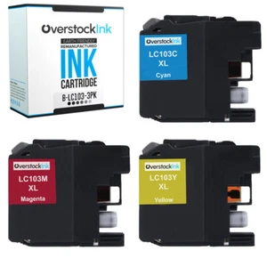 Cartuchos de tinta 3PK LC103CL XL para Brother MFC-J450DW J4510DW J4610DW J470DW J245 - Imagen 1 de 1