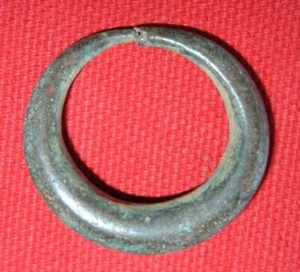 Ancient Tapered Bronze Ring, Roman Armor Part / Jewelry? (1,500-2,000 Years Old) - Picture 1 of 4