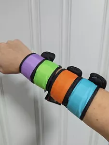 70 Pack Arm Bands Night Running LED Flashing Wristband Cycling Light Up Bracelet - Picture 1 of 3