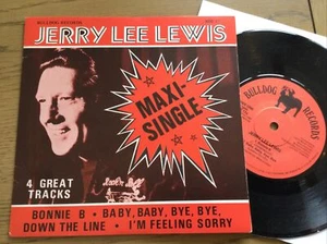 Jerry Lee Lewis Maxi Single EP Bonnie B Bulldog Records NM 7” Vinyl Free UK Post - Picture 1 of 4
