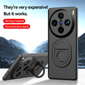 For vivo X100 Pro, Shockproof Hybrid Armor Ring Holder KickStand Case Cover - Photo 1 sur 12