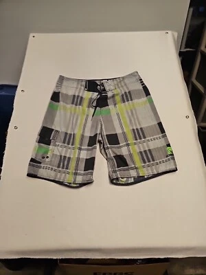 Body Glove Boardshorts Para Hombres 36 Negro Gris Blanco Cuadros Informal Patinador  Foto 1 de 4