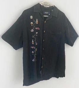 Nat Nash Limited Edition 226 Herren Seide Knopfleiste Hemd Bourbon Zigarren 420 Medium - Bild 1 von 13