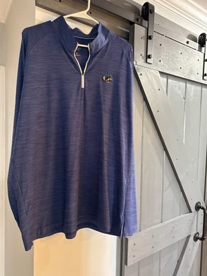 Donald Ross Sport Masculino XXL 1/4 Zíper Azul - Imagem 1 de 4