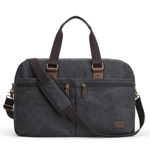 Expandable Duffle Bag for Travel 33L 50L Canvas Weekender Overnight Bags Men ... - Picture 1 of 7
