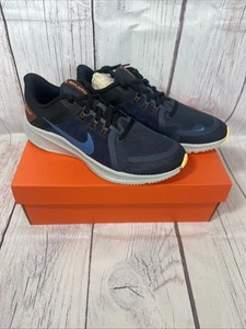Nike Quest 4 DA1105-400 Sneaker Thunder Blue/Black Men’s Size 9.5 - Picture 1 of 5