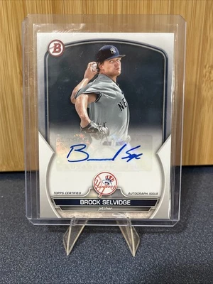 BROCK SELVIDGE 2023 Bowman Auto #PPA-BS Rookie New York Yankees - Image 1 of 2