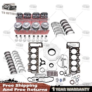 Engine Piston Gasket Bearings Kit For Mercedes-Benz C63 E63 S AMG M176 M177 4.0T - Picture 1 of 7