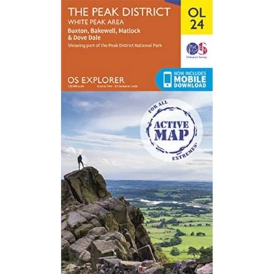 The Peak District: White Peak Area Map | Weatherproof | Pe... by Ordnance Survey - Image 1 of 2