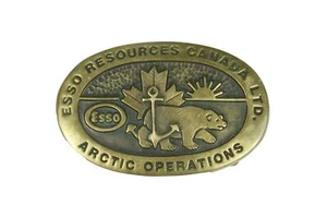 ESSO Brass Belt Buckle 134.84 gm - Bild 1 von 2
