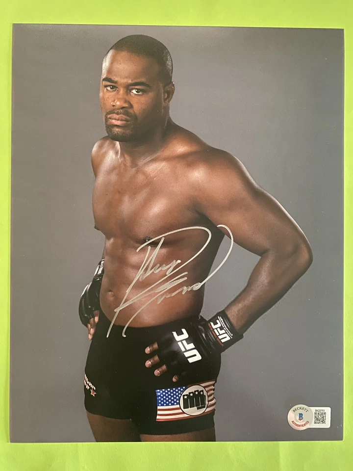 Suga Rashad Evans signed 8x10 Photo. Beckett COA MMA UFC Champ. Eagle FC. A26 - Image 1 of 1