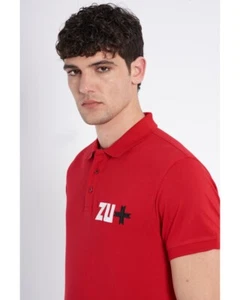 ZU ELEMENTS POLO T-shirt da uomo in cotone maglia manica corta ZU0744 - Imagen 1 de 2