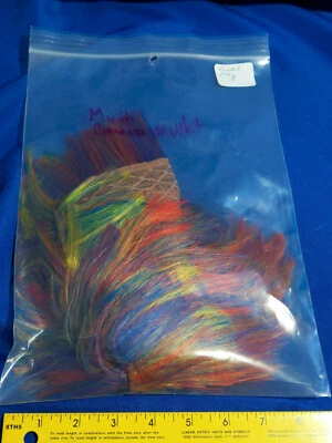 Rare Kanekalon Rainbow Punk Rock 80s New Wave Wig Mullet VTG Costume Halloween - Image 1 of 4