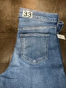 GAP Denim Cheeky Straight Jeans Hose Damengröße 16/33 Stretch hoher Bund neu mit Etikett - Bild 1 von 5