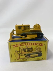 1960'sMatchbox Lesney #18D Caterpillar Bulldozer N,Mint in E1box all origN.O.S - Picture 1 of 7