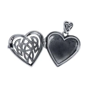 Nudos Celtas Corazón 925 Plata de Ley Medallón Colgante Amor Valentín Joyería - Imagen 1 de 4