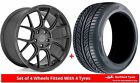 Alloy Wheels & Tyres 18" Motegi Racing CM7 For Honda FR-V 04-09