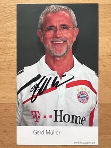 Cartolina Gerd Müller FC Bayern Monaco cartolina autografata originale firmata 5 - Foto 1 di 2