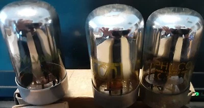 Lote de 3 tubos de vacío 7Y4 SYLVANIA DELCO PHILCO NOS Nuevo Stock Antiguo De Colección SIN PROBAR Foto 1 de 2
