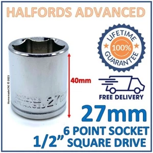 Toma de 6 puntos de accionamiento cuadrado Halfords Advanced 27 mm 1/2" - nuevo - garantía de por vida - Imagen 1 de 6