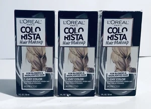 L'Oreal Paris Hair Color Colorista Grey 700 Makeup 1-Day for Blondes Loreal 3 Pk - Picture 1 of 8