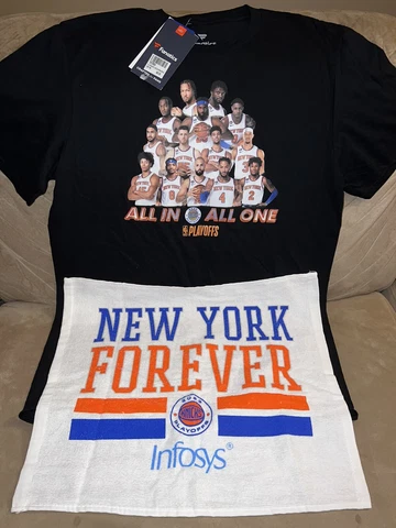 New York Knicks Playoffs Giveaway 2023: Team Players T-Shirt & Rally Towel Cover
