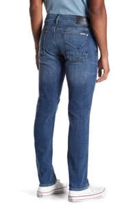 NUEVO CON ETIQUETAS HUDSON Hombre Blake Delgados Pierna Recta Cremallera Mosca Talla 30 en C YA POSTERIOR $198 - Imagen 1 de 12