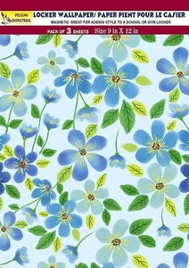 Magnetic School Locker Wallpaper Made in USA - Flowers - vr17 - Picture 1 of 3