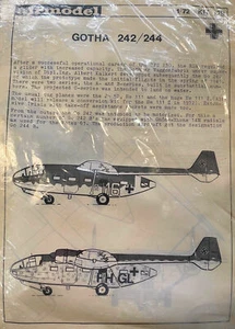AIRMODEL 1/72-SCALE VAC FORM KIT WW2 GERMAN LUFTWAFFE GOTHA Go242/244 GLIDER - Picture 1 of 2