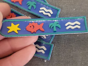Duo ornements en plastique pour customisation année 80 mer poisson T17 - Bild 1 von 2