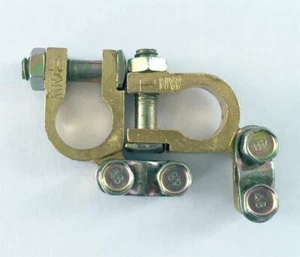 2Pcs Auto Car Replacement Battery Connector Terminal Clamp Clips Brass New - Picture 1 of 5