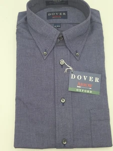 Arrow Dover Button Down Oxford Dress Shirt Mens 16 34/35 Dark Blue New NWT - Picture 1 of 8