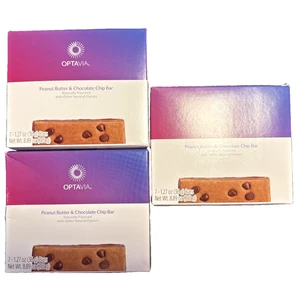 Bundle of 3 Sealed Boxes Optavia Peanut Butter Chocolate Chip Bar Exp 11/25 - Picture 1 of 5
