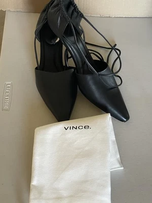 VINCE SARAI LEATHER PUMP IN BLACK 7,5M - Image 1 of 4
