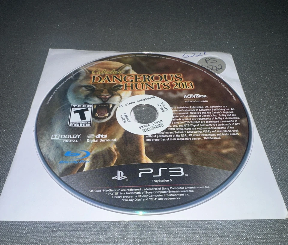 Cabela's Dangerous Hunts 2013 Sony PlayStation 3 PS3 Disc Only G221 - Image 1 of 1