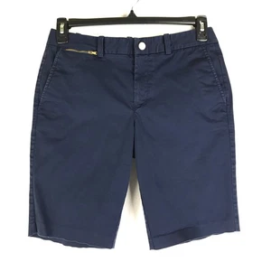 Bermudas de golf Ralph Lauren para mujer talla 6 azul marino mezcla de algodón informales - Imagen 1 de 10