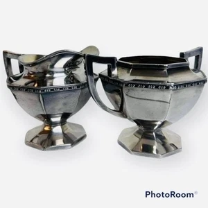 Wilcox Silver Plate Co. 1958 Sugar Dish & Creamer - Picture 1 of 11