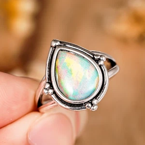  Glamorosos anillos plateados para mujer San Valentín talla 6-10 - Imagen 1 de 14