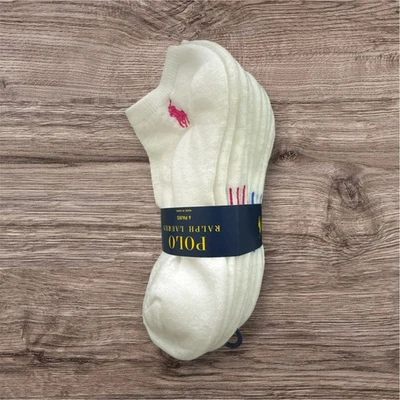 POLO RALPH LAUREN Men CLASSIC SPORT Ankle Socks 6 Pairs Colorful ✅ - Image 1 of 3
