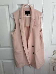 Chaleco Blazer Banana Republic 14 Rubor Longline Doble Pecho Ropa Hombre Para Mujer - Imagen 1 de 4