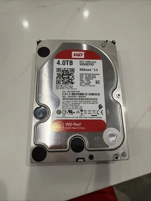 Western Digital 4tb Red SATA Hard Disk 64mb Cache WD NAS Internal -  Wd40efrx - Image 1 of 3