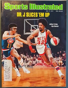 17 de mayo de 1976 Dr. J Julius Erving New Jersey Nets Sports Illustrated - Imagen 1 de 1