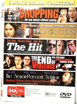 SHOPPING/BABYSITTERS/THE HIT/THE END OF VIOLENCE/SEVEN-PER-CENT SOLUTION- 2 DVDs - image 1 of 3